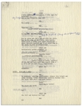 Moe Howard's 11pp. Script for ''The New Three Stooges'' Episode ''Goldibear and the Three Stooges'', Circa 1965 -- Annotated by Moe With His Signatures -- 8.5'' x 11'' Loose Pages, Near Fine